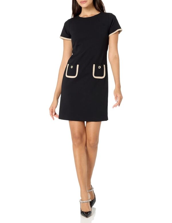 Tommy Hilfiger Women's Classic Scuba Crepe Two Pocket Dress