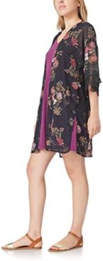 WallFlower Women's Sleeveless Swing Dress & Printed Kimono Set