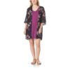 WallFlower Women's Sleeveless Swing Dress & Printed Kimono Set