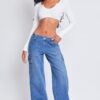 Women's Low Rise Relaxed Cargo Jeans