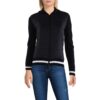 Yal Womens Black Quilted Lightweight Windbreaker Jacket Coat XS BHFO 8113