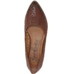 Zodiac Womens Hill Perf Brown Leather Ballet Flats 6 Medium (B,M) BHFO 6601