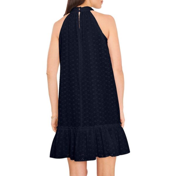 1.State Womens Navy Eyelet Mini Halter Shift Dress XS BHFO 8312