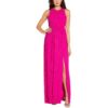 Aidan by Aidan Mattox Womens Pink Pleated Maxi Evening Dress Gown 0 BHFO 1929