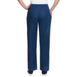 Alfred Dunner Womens Blue Classic Denim Ankle Straight Leg Pants 14 BHFO 1156