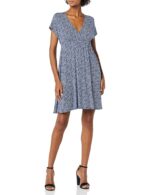 Amazon Essentials Women's Surplice Dress (Available in Plus Size)