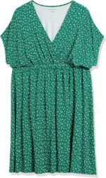 Amazon Essentials Women's Surplice Dress (Available in Plus Size)