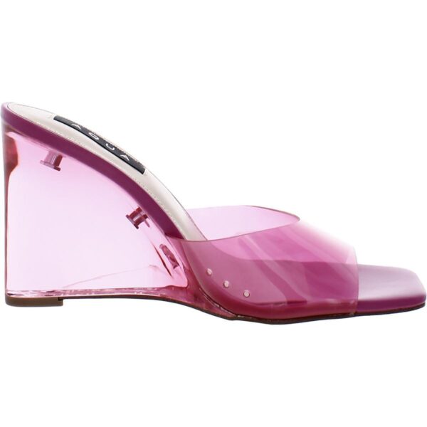 Aqua Womens Icy Slip-On Peep-Toe Heel Wedge Sandals Shoes BHFO 3344