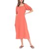 B Collection by Bobeau Womens Orange Clip Dot Long Midi Dress S BHFO 0912