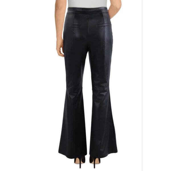 BAGATELLE.NYC Womens Faux Leather High Waist Daytime Flared Pants BHFO 0314