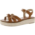 Bandolino Womens Petty 3 Tan Flatform Sandals Shoes 8.5 Medium (B,M) BHFO 7562