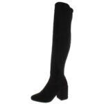 Bar III Womens Gabrie Faux Suede Block Heel Over-The-Knee Boots Shoes BHFO 4259