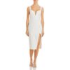 BCBGMAXAZRIA Womens Ivory Woven Sleeveless Wedding Sheath Dress 10 BHFO 7327