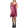 Betsey Johnson Womens Purple Velvet Knee Length Sheath Dress XS BHFO 8208