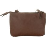 B.O.C. Born Concepts Womens Brown Faux Leather Crossbody Handbag Small BHFO 9798