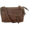 B.O.C. Born Concepts Womens Brown Faux Leather Crossbody Handbag Small BHFO 9798