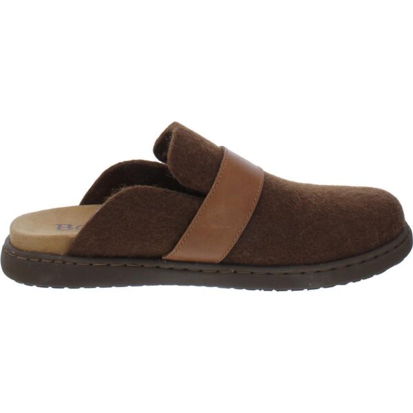 Born Womens Lia Brown Leather Trim Wool Clogs Shoes 6 Medium (B,M) BHFO 4890