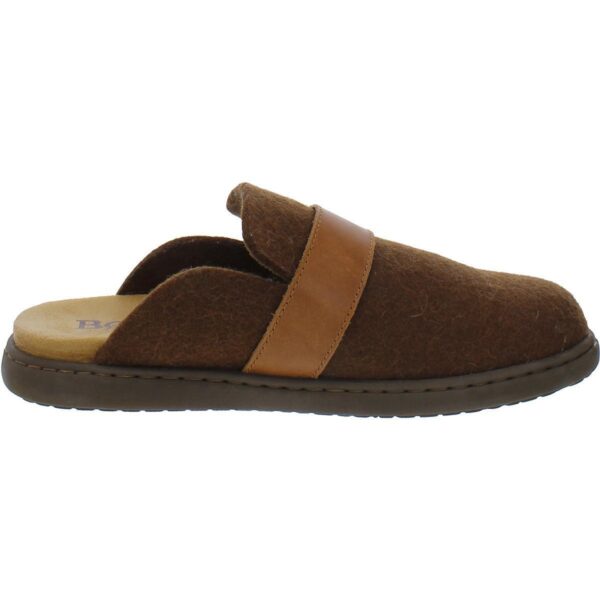 Born Womens Lia Brown Leather Trim Wool Clogs Shoes 6 Medium (B,M) BHFO 4890