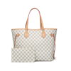 BUTIED Women's Checkered Tote Shoulder Bag With Inner Pouch - Pu Vegan Leather&Nbsp;Shoulder Satchel Fashion Bags -Cream