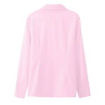 BXJX Womens Shirts Casual Long Sleeve Tops Lapel Solid Workwear Button Down Shirts for Women Pink Size 3XL