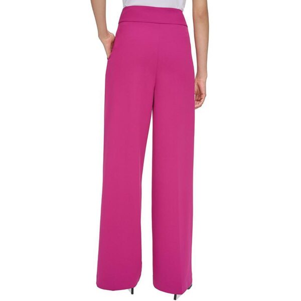 Calvin Klein Womens High Rise Work Wear Wide Leg Pants Petites BHFO 0204