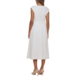 Calvin Klein Womens Ivory Office Career Work Wear Sheath Dress 8 BHFO 9518