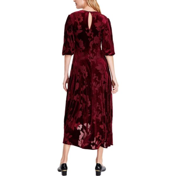 Calvin Klein Womens Red Velvet Wrap Dress 2 BHFO 0018