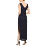 Connected Apparel Womens Lace Cutout Formal Evening Dress Gown BHFO 9982