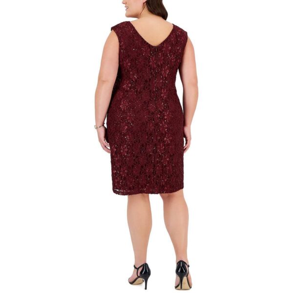 Connected Apparel Womens Red Cut Out Asymmetric Evening Dress Plus 24W BHFO 5655