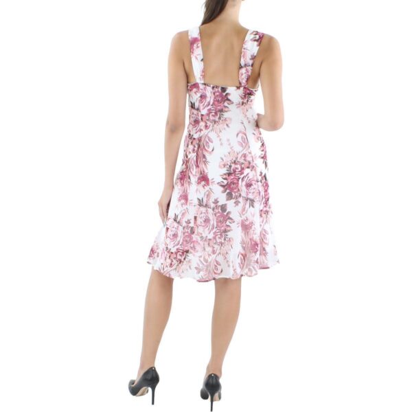 Connected Apparel Womens White Chiffon Fit & Flare Dress Petites 12P BHFO 2341