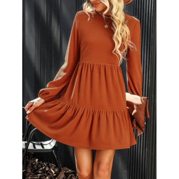 CUPSHE Bernadette Ribbed Tiered Mini Dress