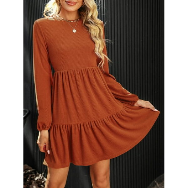 CUPSHE Bernadette Ribbed Tiered Mini Dress