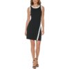 DKNY Womens Black Crepe Coloblock Sleeveless Sheath Dress 16 BHFO 5194