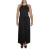 DKNY Womens Navy Sleeveless Layered Wide Leg Jumpsuit 8 BHFO 7131