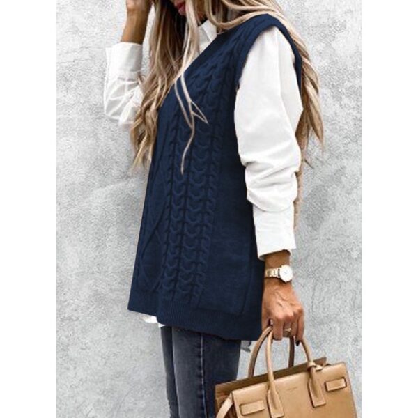 Dokotoo V Neck Sweater Vest for Women Sweaters for Women Plus Size Lightweight Knitted Vests