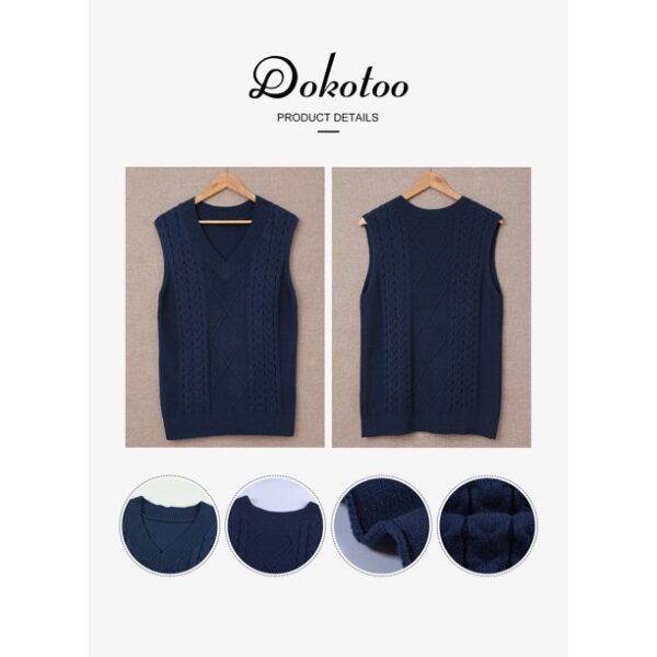 Dokotoo V Neck Sweater Vest for Women Sweaters for Women Plus Size Lightweight Knitted Vests