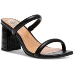 DV By Dolce Vita Womens Halsty Black Sandal Pumps Shoes 9 Medium (B,M) BHFO 2949