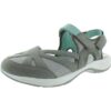 Easy Spirit Womens Esplash Gray Strap Sandals 6 Extra Wide (E+, WW) BHFO 3625