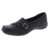 Easy Street Womens Cinnamon Black Loafers Shoes 12 Medium (B,M) BHFO 5259