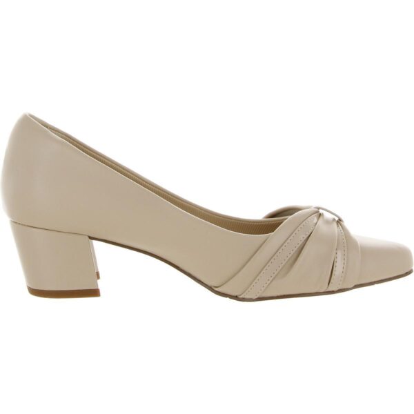 Easy Street Womens Millie Beige Gathered Pumps Shoes 8 Wide (C,D,W) BHFO 6895