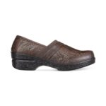 Easy Street Womens Origin Brown Embossed Clogs Shoes 6.5 Medium (B,M) BHFO 3231