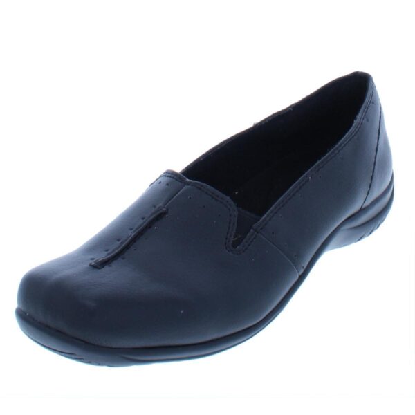 Easy Street Womens Purpose Faux Leather Square Toe Loafers Shoes BHFO 2547