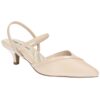 Easy Street Womens UNNA Ivory Faux Leather Kitten Heels 9 Wide (C,D,W) BHFO 1584