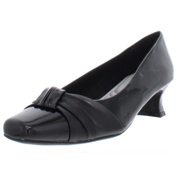 Easy Street Womens Waive Black Patent Pumps Shoes 10 Medium (B,M) BHFO 4520