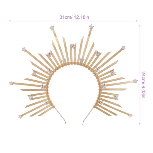 Eease Halo Crown Sunburst Headpiece Greek Goddess Headband