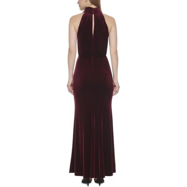 Eliza J Womens Red Velvet Long Formal Evening Dress Gown Petites 14P BHFO 6611