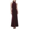 Eliza J Womens Red Velvet Long Formal Evening Dress Gown Petites 14P BHFO 6611