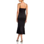 Fore Womens Black Fitted Spaghetti Strap Lace Slip Dress Evening S BHFO 1919