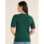 Free Assembly Women’s Cozy Yarn Shrunken Sweater Tee with Short Sleeves, Sizes XS-XXXL