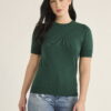 Free Assembly Women’s Cozy Yarn Shrunken Sweater Tee with Short Sleeves, Sizes XS-XXXL